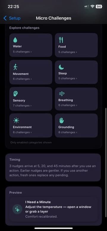 Micro challenges browse by category